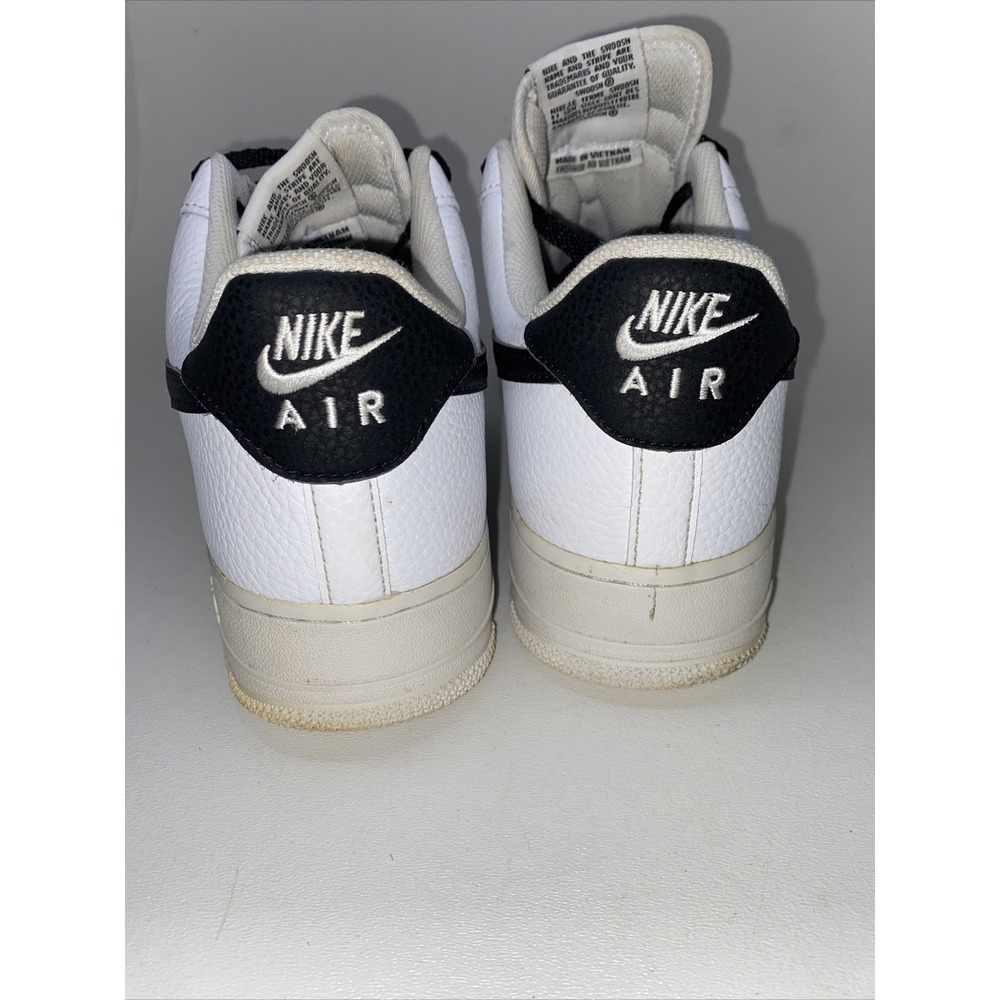 Nike Air Force 1 '07 Men's Size 12 White/Black CT2302 100 Fast Shipping - Picture 5 of 15